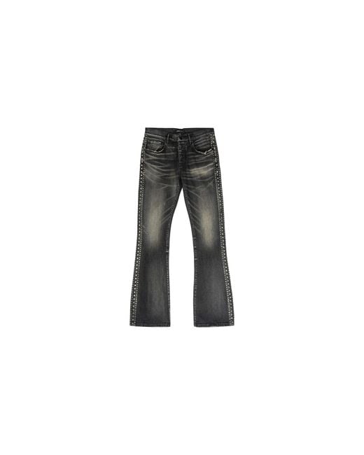 Purple Brand Black Studded Vintage Flare Jeans P004 Vnbl224" for men