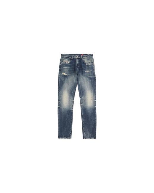 DIESEL Blue Slim Jeans 2019 D-Strukt Denim "Dark" A03558007Y601" for men