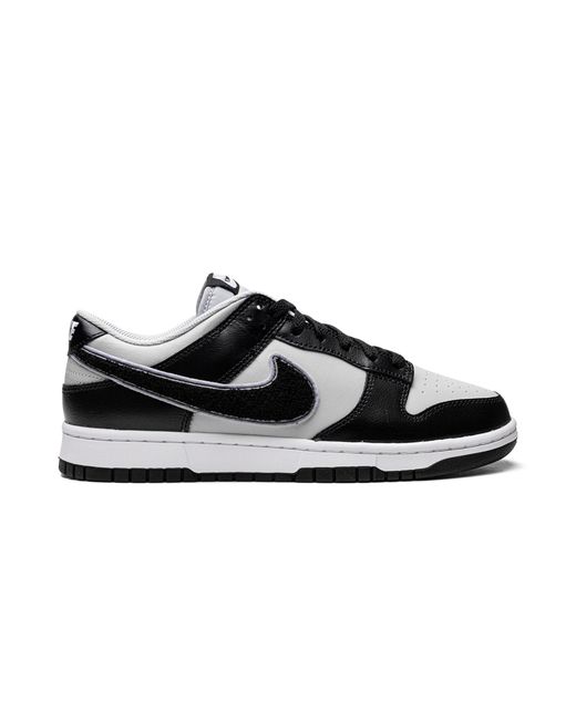 Nike Black Dunk Low "Chenille Swoosh" Dq7683 001" for men