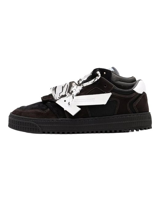Off-White c/o Virgil Abloh Black Floating Arrow Low Omia151F21Lea0011001" for men