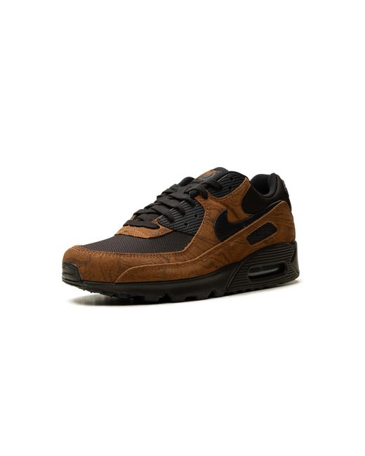 Nike Black Air Max 90 Premium "Light British Tan Velvet" Iq0283 281" for men