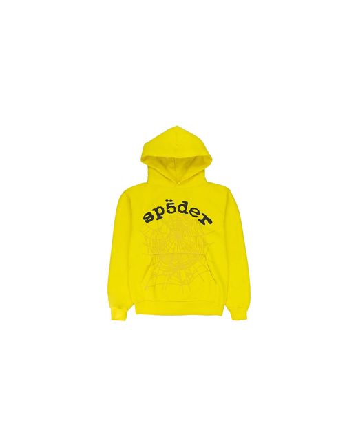 Sp5der Yellow Legacy Hoodie M01Ss001W2Yb"