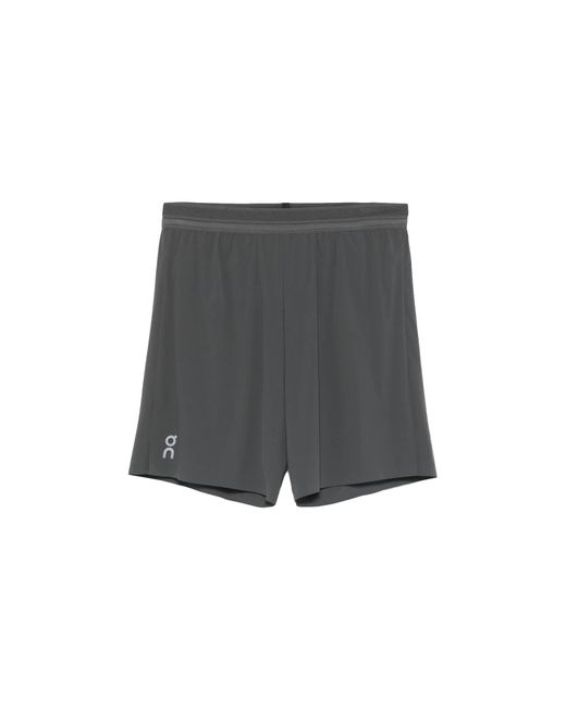 On Shoes Black 7" Performance Shorts "Eclipse" 1Mf10102608" for men