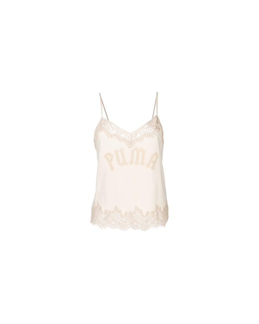PUMA Black Lace Trim Sleepwear Cami "Fenty By Rihanna