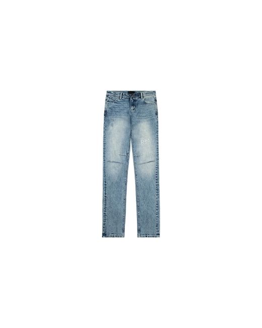 RTA Black Bryant Distressed Vintage Light Denim Mf23D675 B1205Dsvbl" for men
