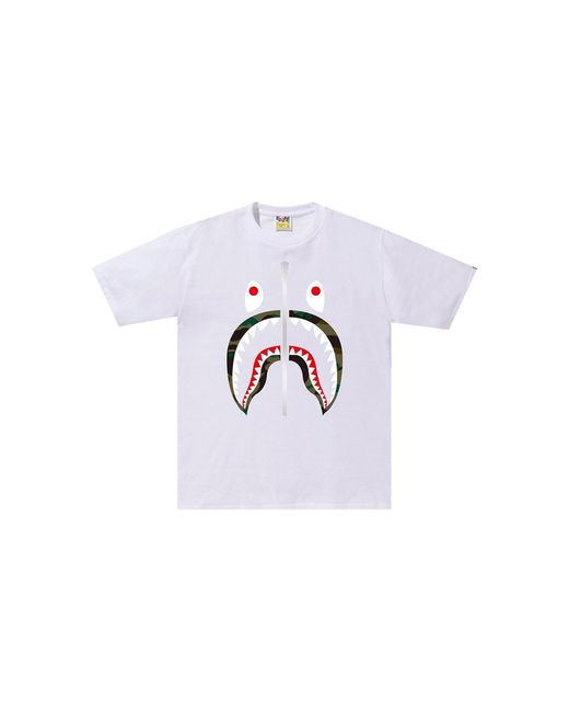 A Bathing Ape Black 1St Camo Shark T-Shirt M110016D Whm" for men