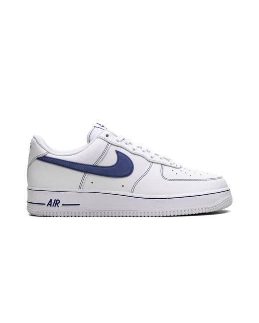 Nike Black Air Force 1 '07 Lv8 Deep Royal Contrast Stitch" Hq2037 100" for men