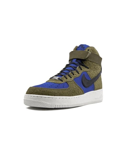 Nike Blue Air Force 1 Hi Prm Suede Flak"