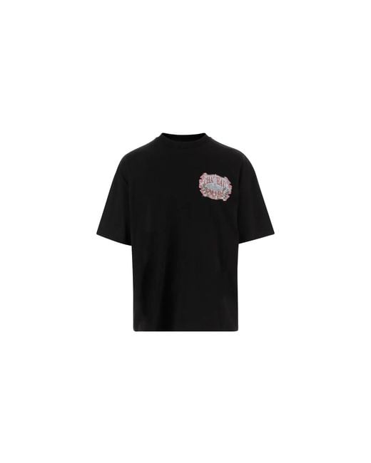 Amiri Black Chateau Sketch Oversize T-Shirt Amtojr1123 001" for men