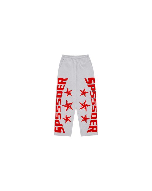 Sp5der Black Mx555 Sweatpant "Heather" 270" for men
