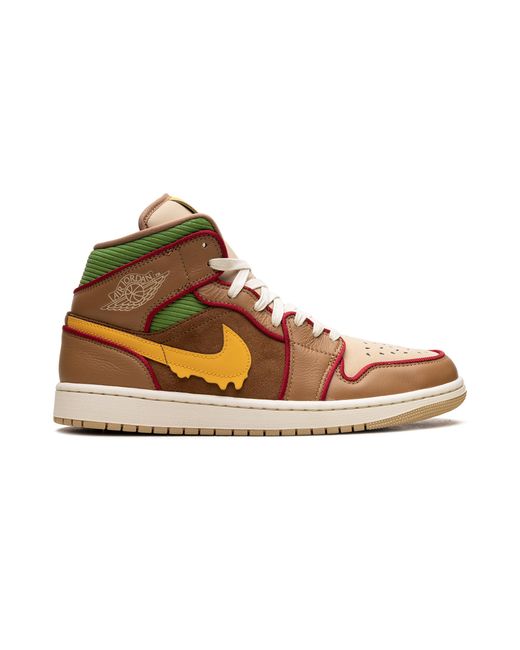 Nike Black 1 Mid Se "Cheeseburger" Ib7403 224" for men