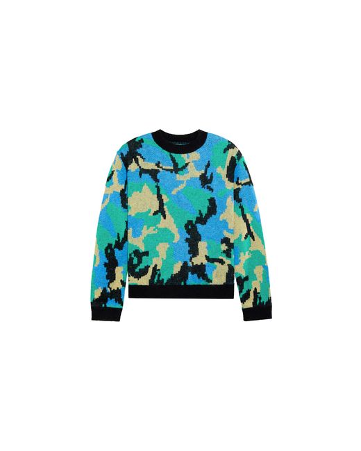 AWAKE NY Black Camo Crewneck Sweater Camo" Awk Fw24 Kn001 Blcam" for men