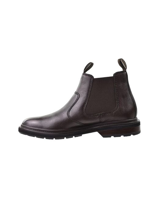 Clarks Black Burchill Up "Dark Leather" 26179403" for men