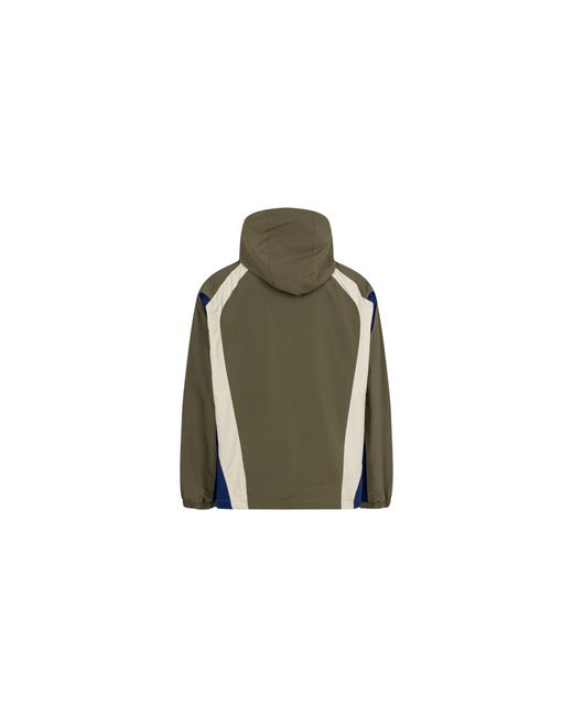 Supreme Green Paneled Half Zip Pullover "Fw22" Su12595"