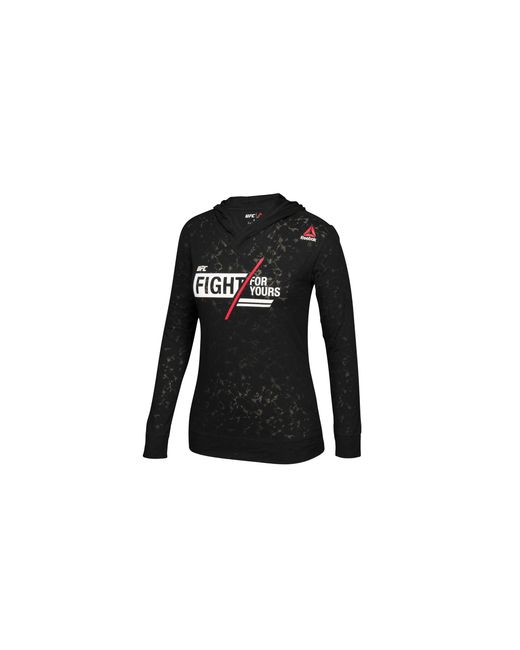 Reebok Black Ufc Burnout Hoody Aj4466"