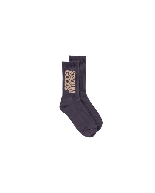 Stadium Goods Black Crew Sock "Soot" Sgs0448"