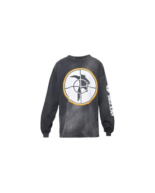 SAINT Mxxxxxx Black Target Long-Sleeve T-Shirt Sm Ys8 0000 C17" for men