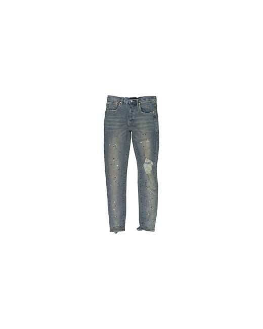 Purple Brand Black Dropped Fit Jeans for men