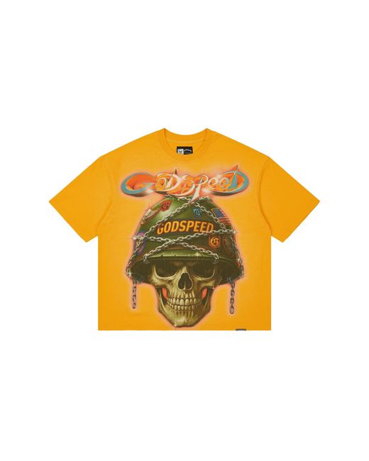 GODSPEED NEW YORK Yellow Badges Of Honor T-Shirt "Sun" Gs609" for men