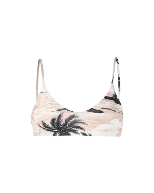 Palm Angels Black Hawaiin Dream Bikini Top Pwfh001S23Fab0016110"