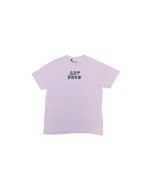 GALLERY DEPT. Purple Art Deco Logo Short Sleeve T-Shirt Gd060" for men