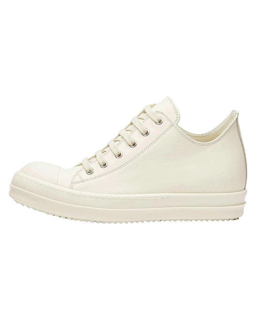 Rick Owens Black Tower Low Sneakers "Milk Milk" 262232M237036" for men