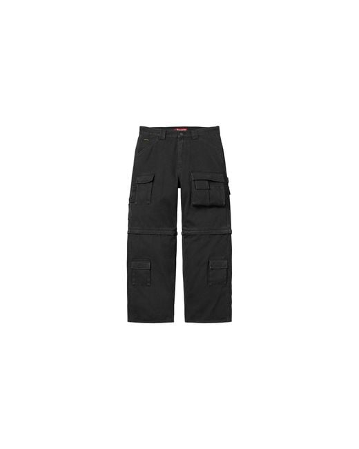 Supreme Black Zip-Off Utility Pant "Fw25