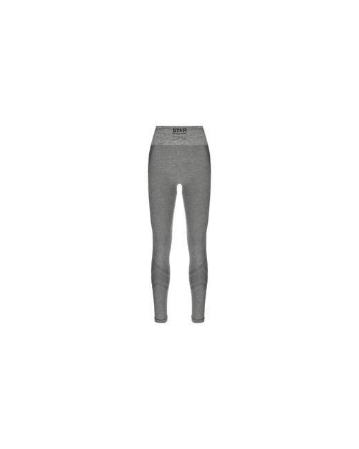 Golden Goose Deluxe Brand Black Genesis High Waistband Leggings Melange" Gwp01364.P001098.60421"
