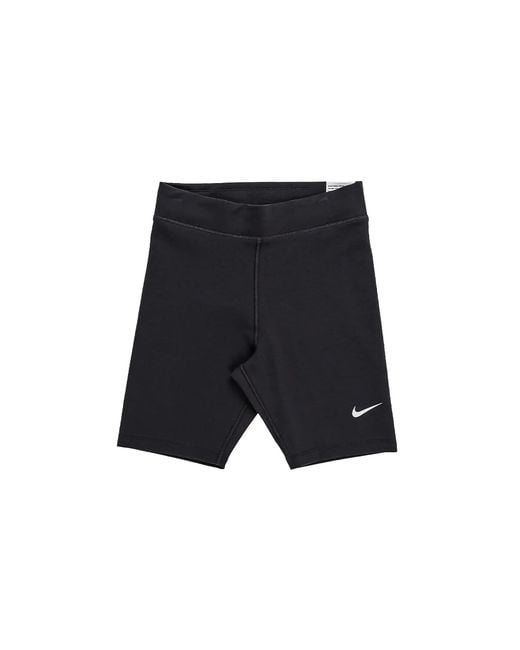 Nike Black Nsw Classic High-Waisted 8" Biker Shorts "Gridiron" Dv7797 013"
