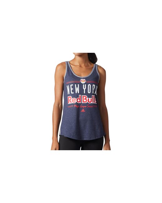 Adidas Black New York Bulls V-Neck Tank Top Heather" Bu2612"