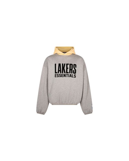 Fear Of God Black Essentials Hoodie "Lakers" 192Al246305F" for men