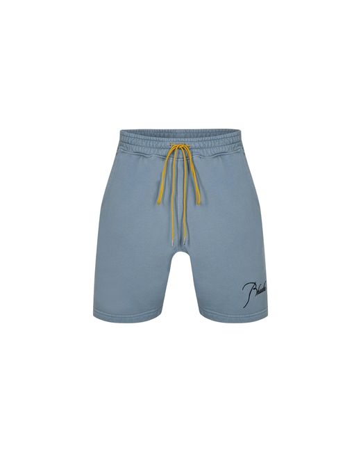 Rhude Blue Terry Shorts Rhfw21Sh02012102" for men