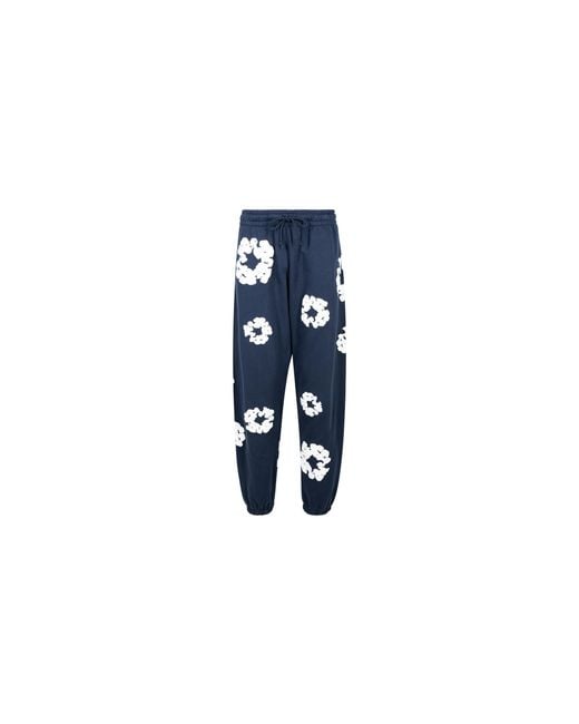 DENIM TEARS Black Cotton Wreath Sweatpants Dt26" for men