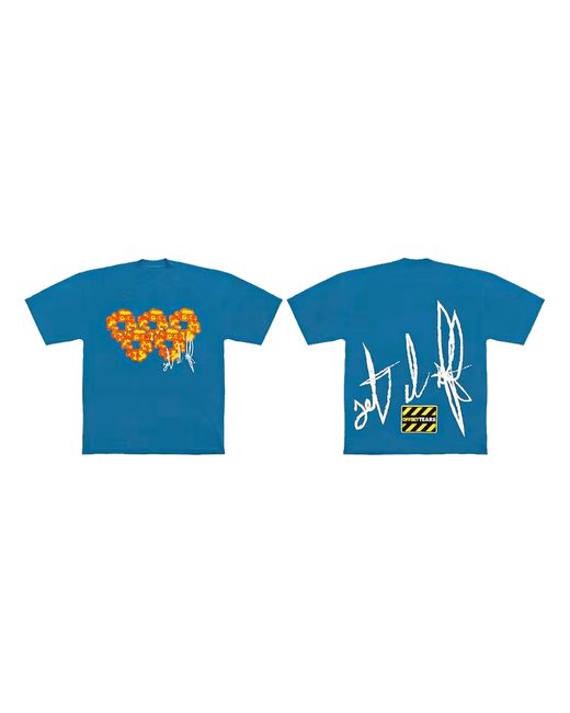 DENIM TEARS Blue Offset Set It Off Box Set #4 Short Sleeve T-Shirt Dt607" for men