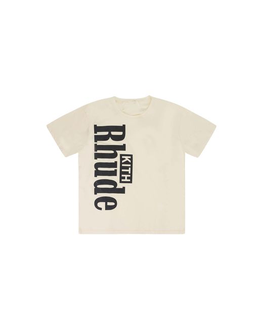 Rhude Black Kith T-Shirt "Cream" Rhd Mtps 0146 Crem" for men