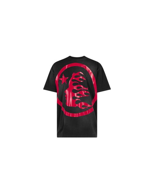 HELLSTAR Black Sport Logo Gel T-Shirt Hs01Scc001" for men