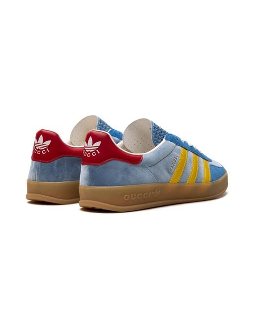 Adidas Blue Gazelle "Gucci Light Suede" Hq8851" for men