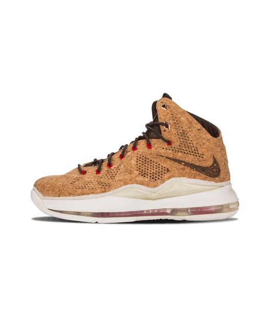 Nike Brown Lebron 10 Ext Qs 'cork' Shoes for men