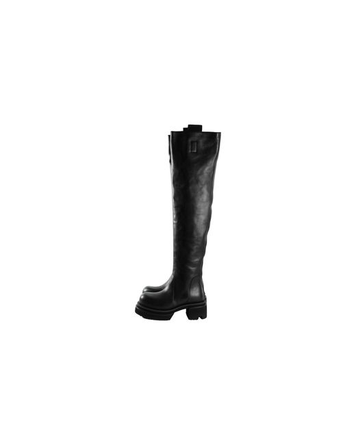 Rick Owens Black Wader Bogun Boots Rp02F5829 Loo 09"