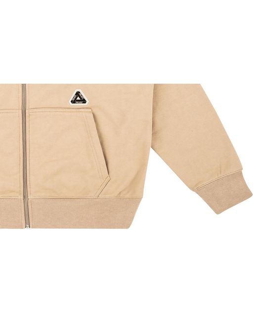 Palace Black Sofar Zip Hoodie "Sesame" P17Hd096T" for men