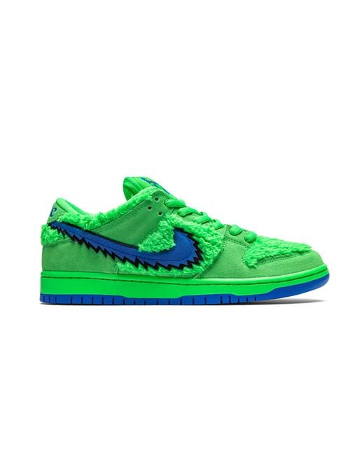 Nike Green Sb Dunk Low "Grateful Dead for men