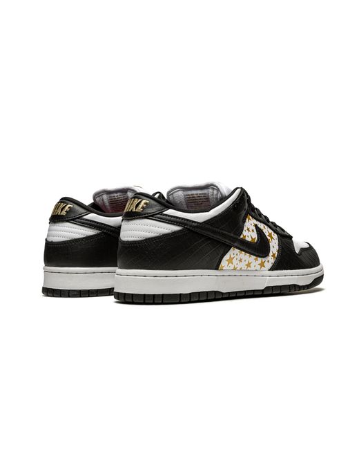 Nike Black Sb Dunk Low "Supreme for men
