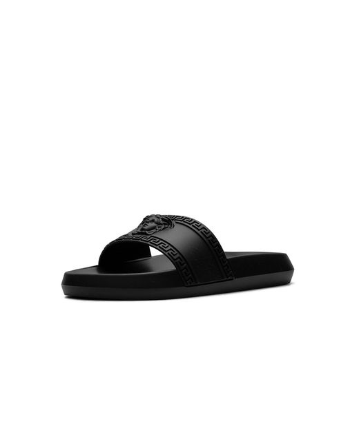 Versace Black Palazzo Medusa Pool Slide 1008733 Dg09G 1B000" for men