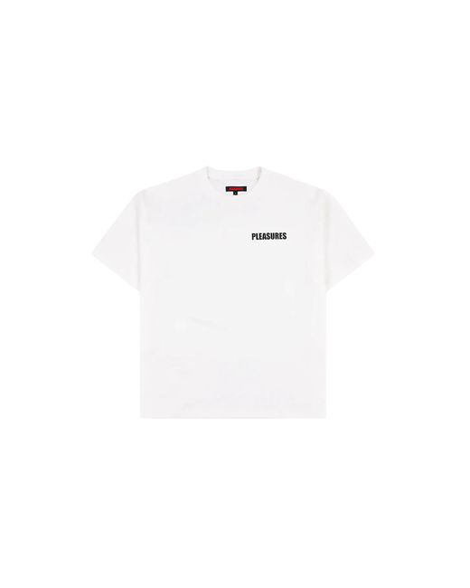 Pleasures Black Impact Heavyweight Shirt P26Su021 Wht" for men