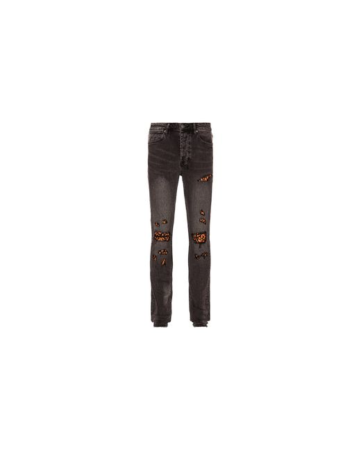 Ksubi Black Angst Fire Patch Jeans "Van Winkle" 5000007253 001" for men