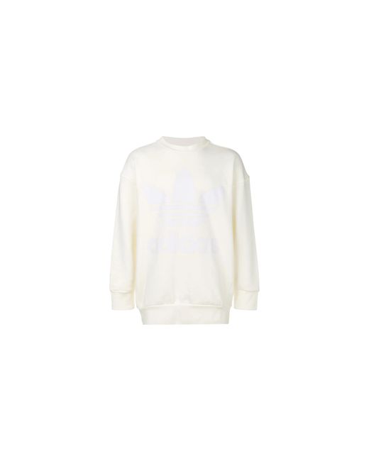 Adidas Black Adicolor Trefoil Crewneck "Off" Bq1801" for men