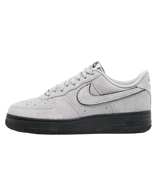 Nike Black Air Force 1 Low '07 Lv8 "Light Smoke Suede" Hq1966 001" for men