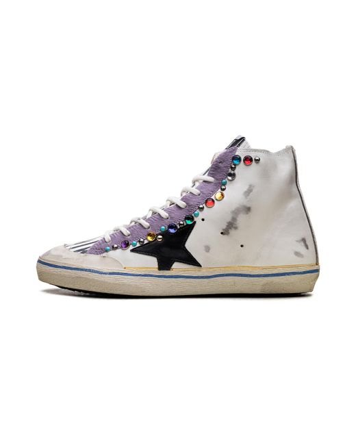 Golden Goose Deluxe Brand Black Francy Penstar Lab Leather Star And Studs" Gmf00114 F006976 82886" for men