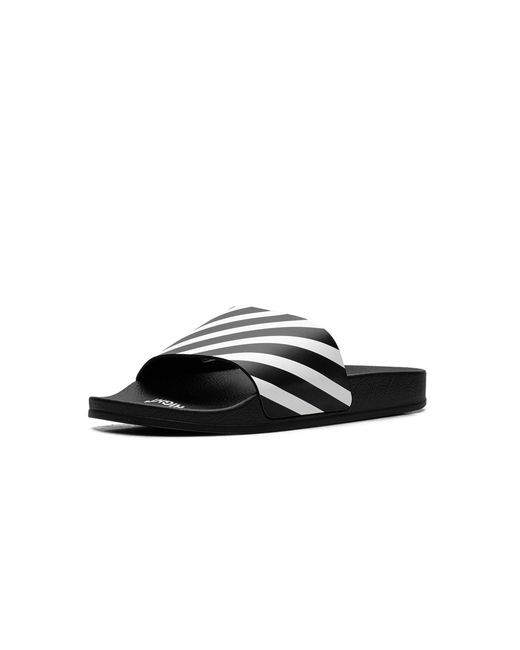 Off-White c/o Virgil Abloh Black Diag Slides Omic011C99Mat0011001" for men