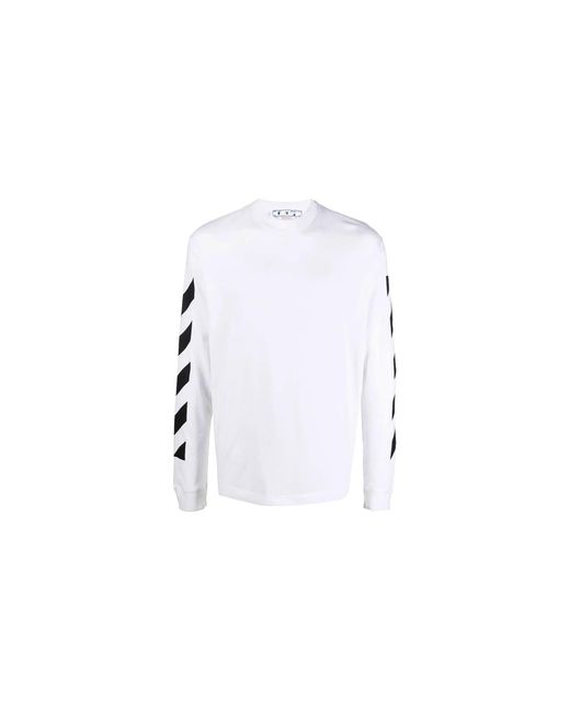 Off-White c/o Virgil Abloh Black Diagonal Arrow Skate Long-Sleeve T-Shirt Omab064C99Jer01 00110" for men